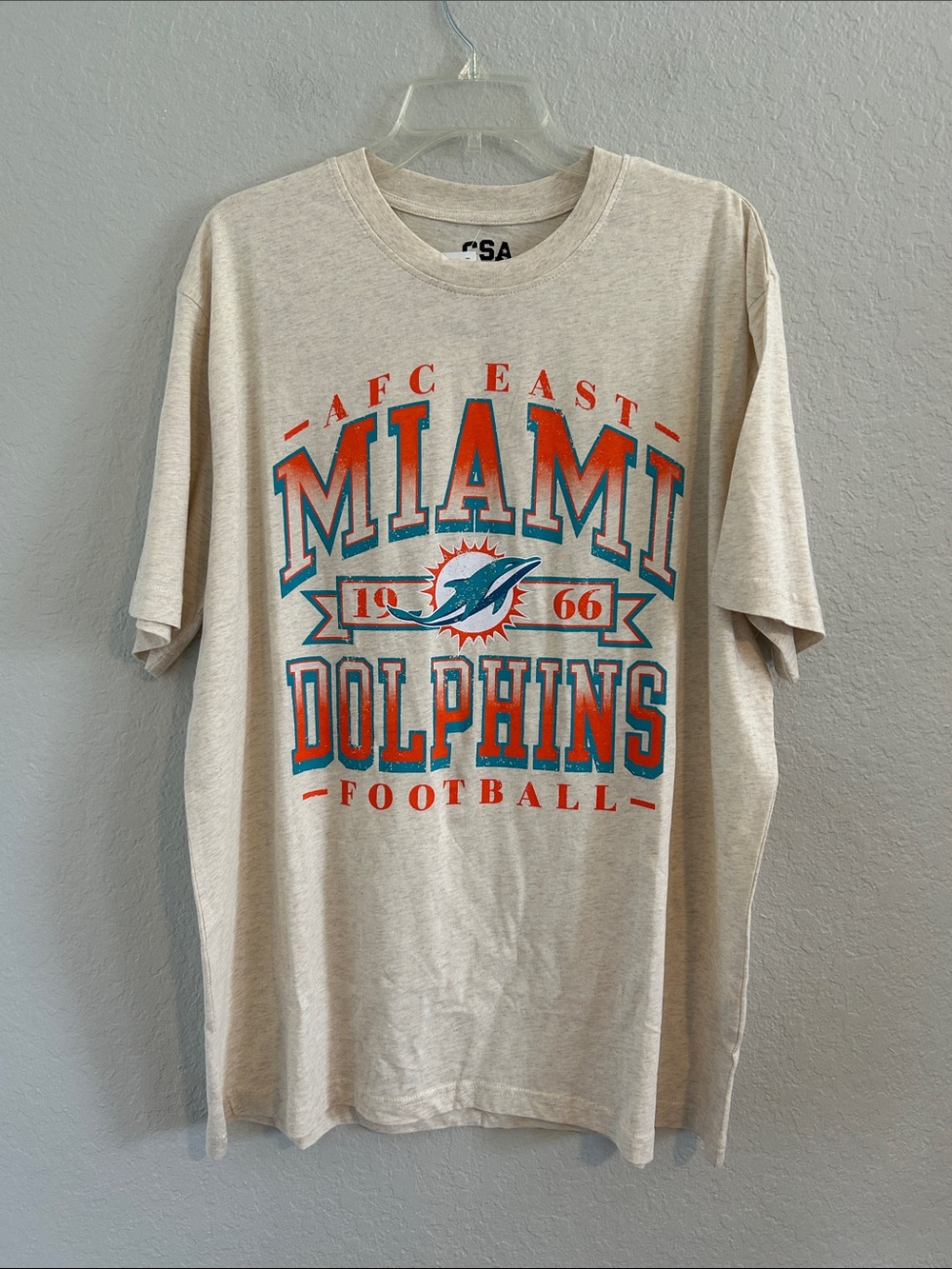 Miami Dolphins Graphic Short Sleeve Tee - Beige